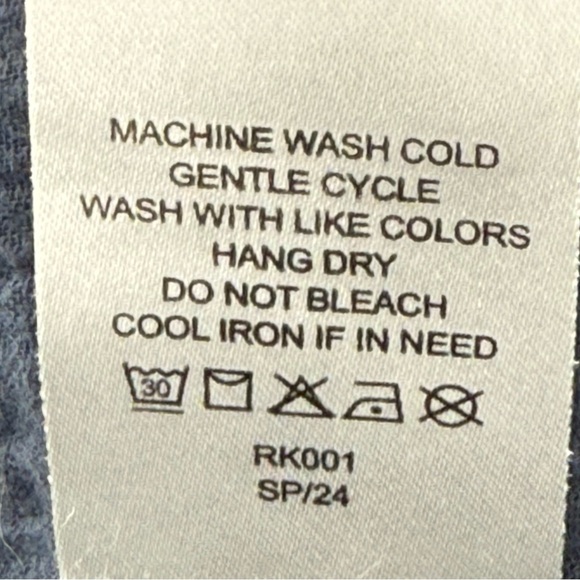 Quince 100% Organic Cotton Gauze Tiered Maxi Dress Navy Size Large - Picture 11 of 12